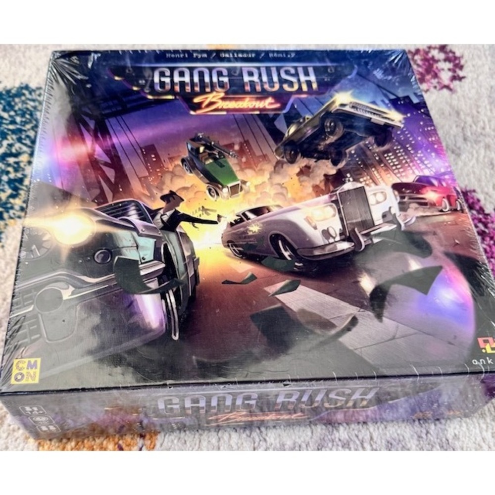 Gang Rush Breakout Board Game CMON Ankama Mafia Racing Strategy Rare New Sealed